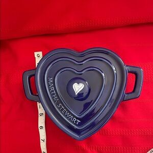 Martha Stewart Navy Heart Casserole Dish
